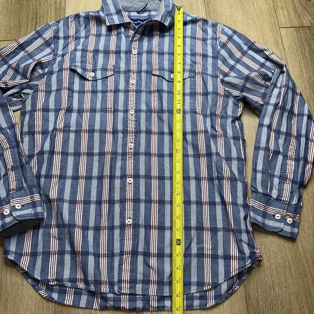 Tommy Bahama‎ Button Down Striped Shirt Men's Medium Cotton Long Sleeve Preowned